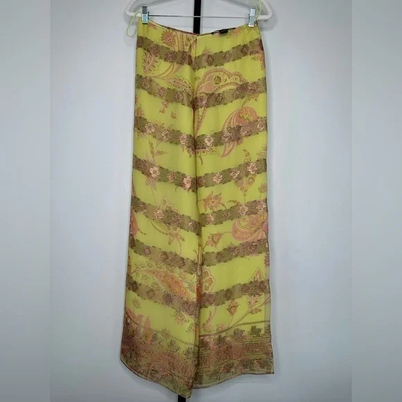 Ralph Lauren Black Label - SilkMetallic Blend - Sheer Pants - Gorgeous Wide Leg - Picture 1 of 6